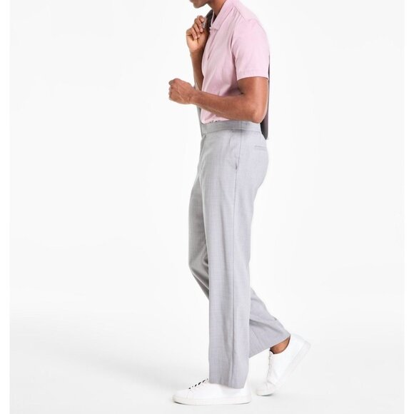 Alfani Mens Lightweight Tropical Suit Pant Wo Grey Heather Size 36x30 NWT - Picture 2 of 6